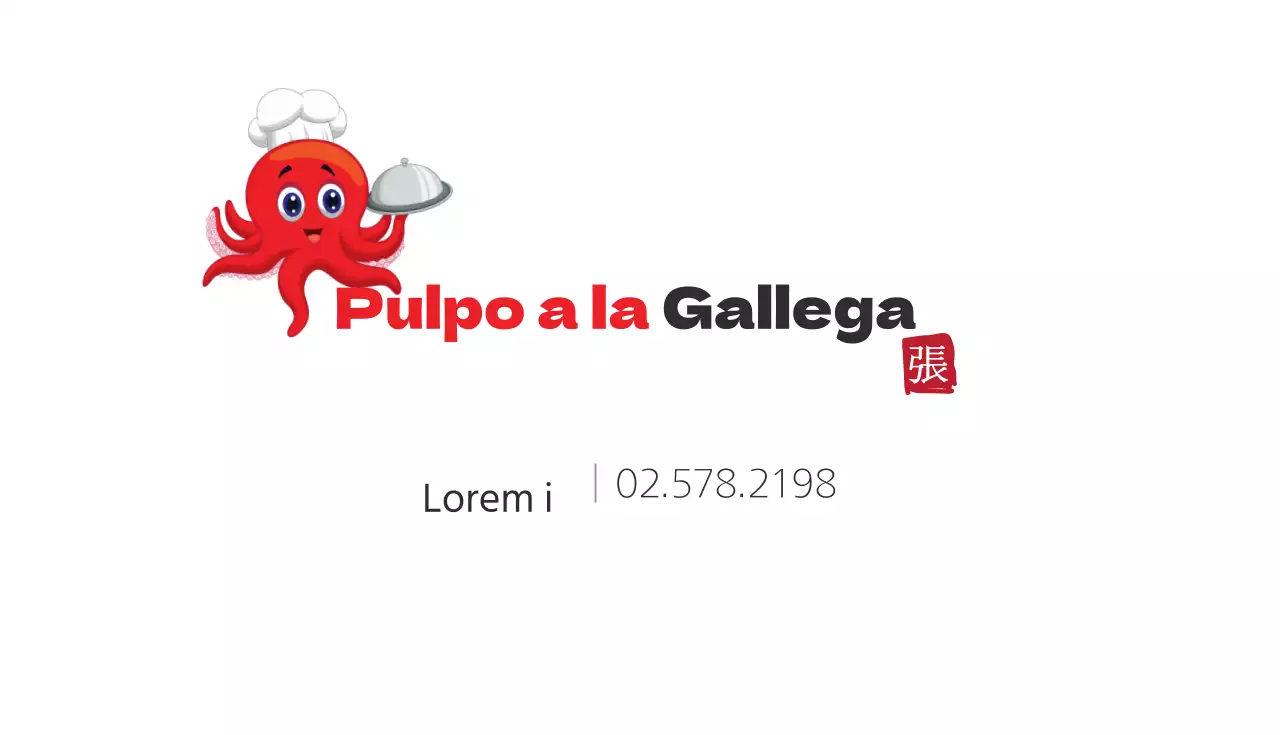 Tarjeta de visita de restaurante Takoyaki