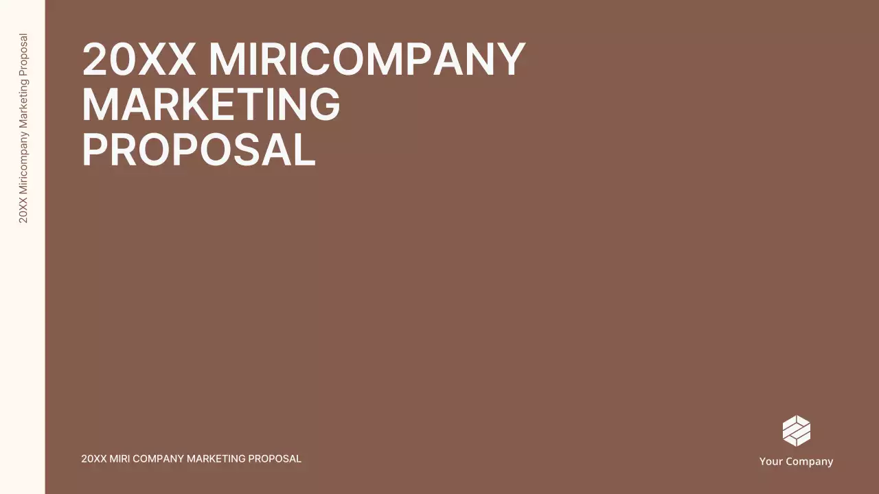 Brown Minimal Marketing Proposal Presentation