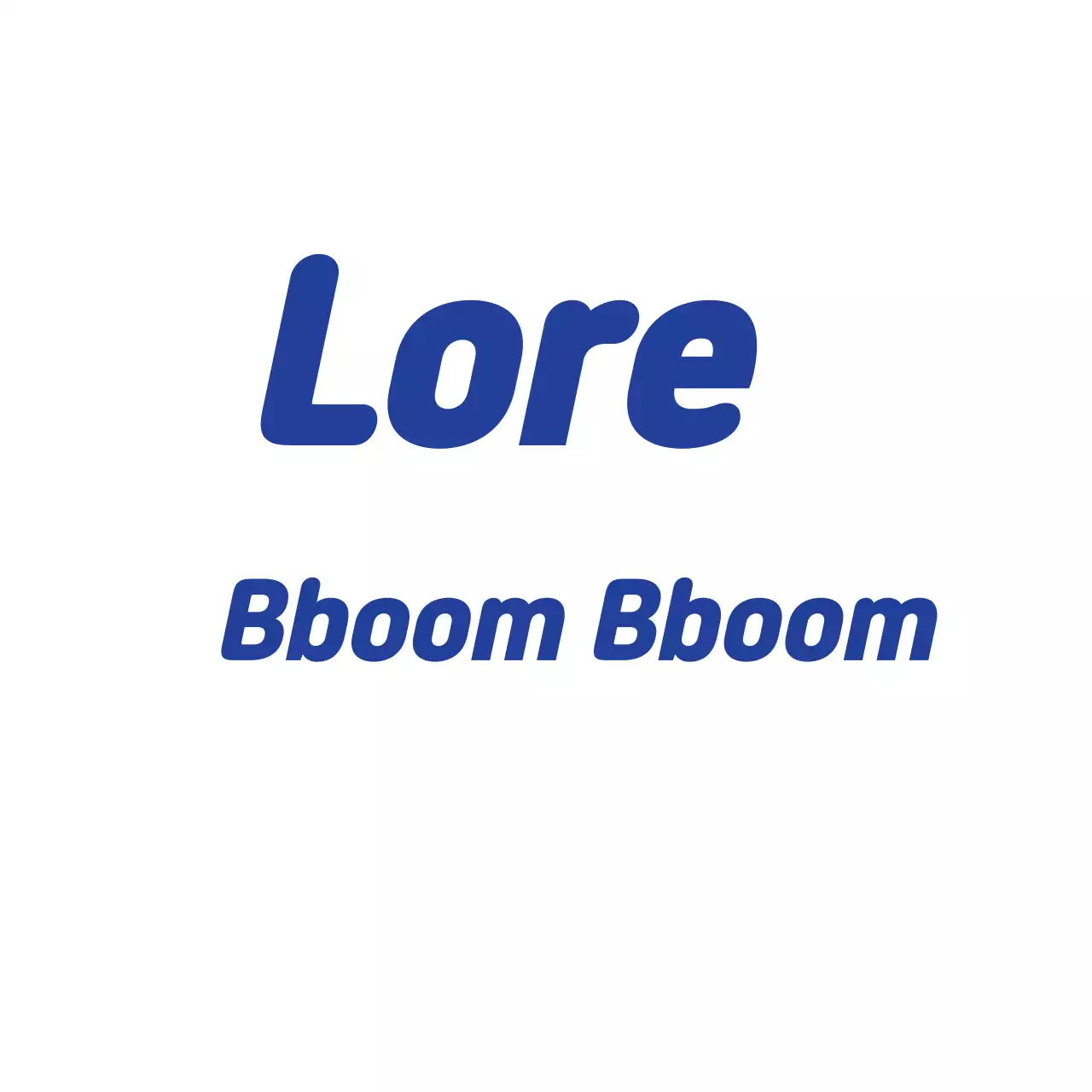 Texto de mensagem simples azul branco