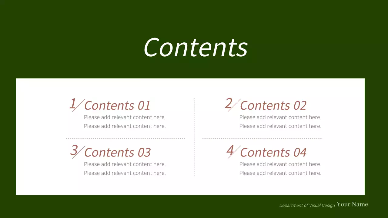 Green Minimal Guide Presentation
