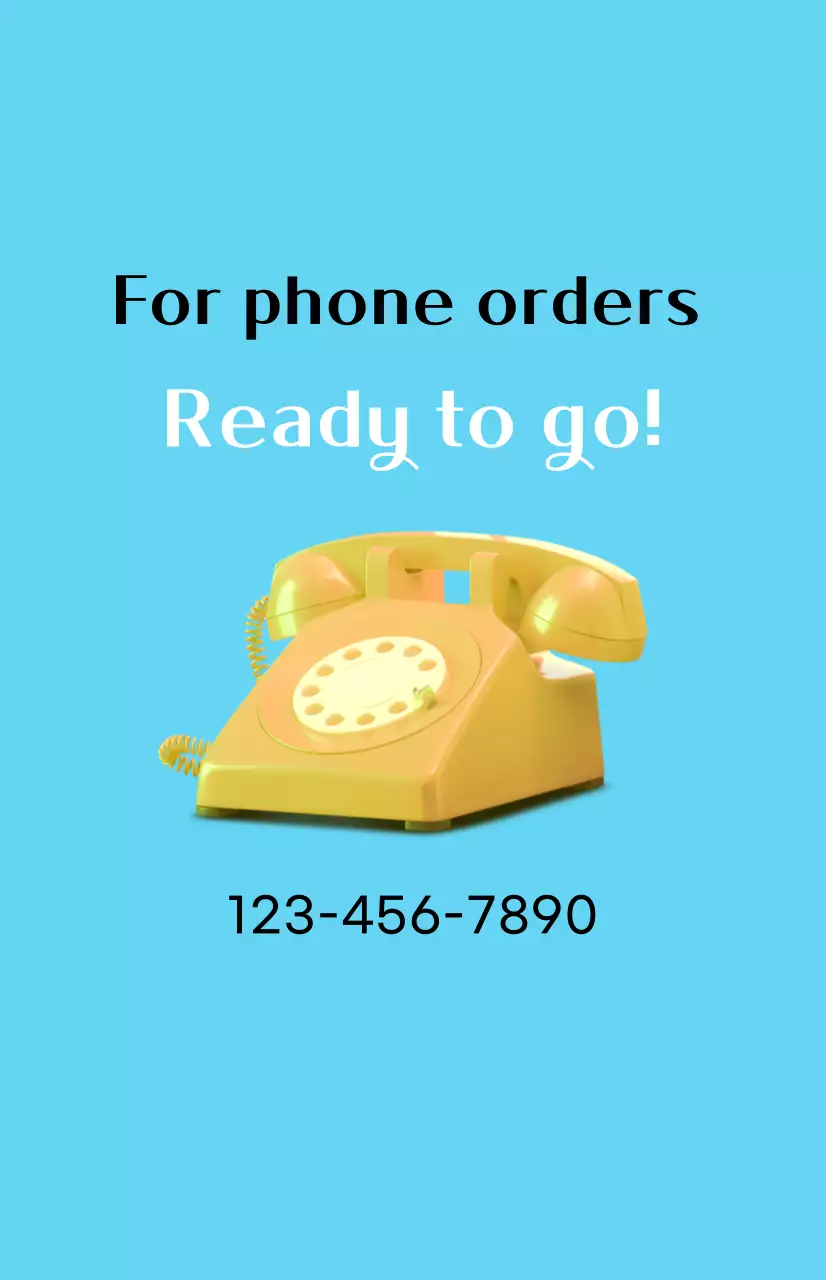 Uma promoção de desconto simples com uma imagem para levar sobre um fundo azul claro