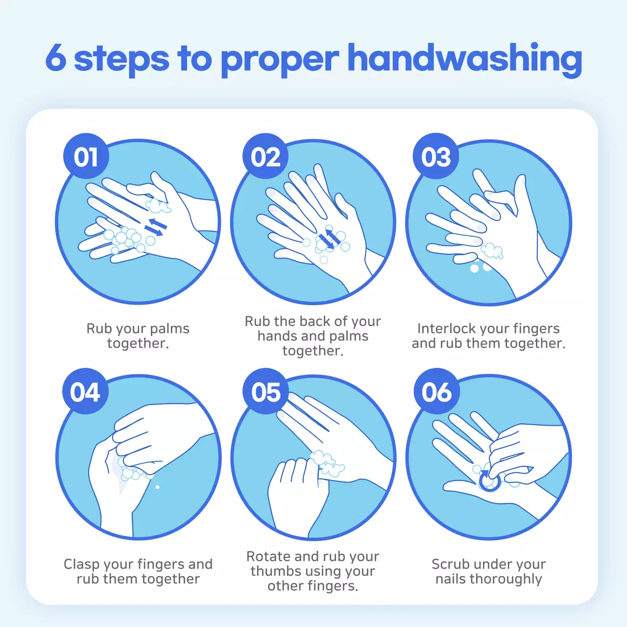 Yellow Comic Handwashing Guide Instagram Post