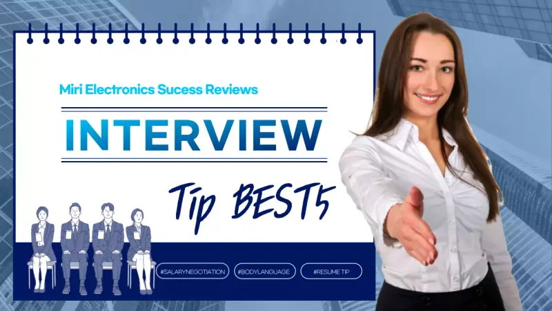 Blue Professional Interview Guide YouTube Thumbnail
