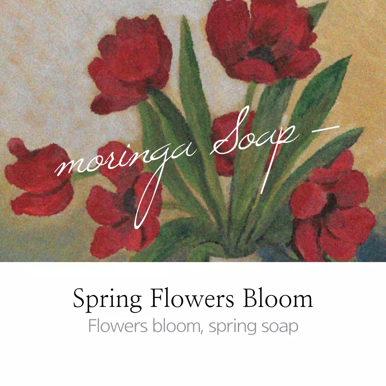 Spanduk Promosi Sabun Bunga Merah