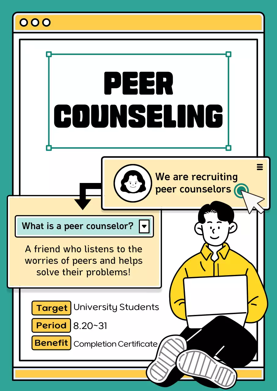 Mint and yellow web browser concept with agent openings