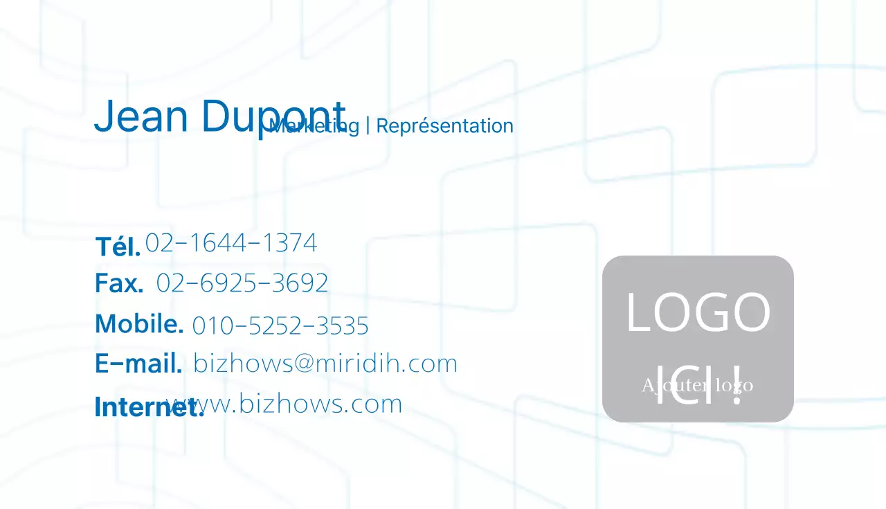 Cartes de visite d'entreprise