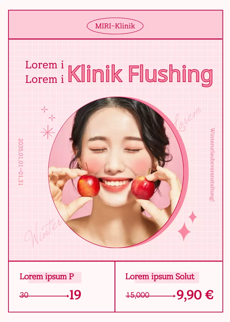 Rabattaktion für rosafarbene Fotos und Rahmen in einer Phosphorbehandlung