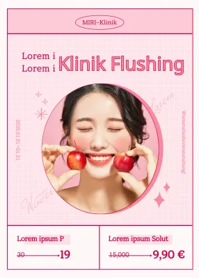 Rabattaktion für rosafarbene Fotos und Rahmen in einer Phosphorbehandlung