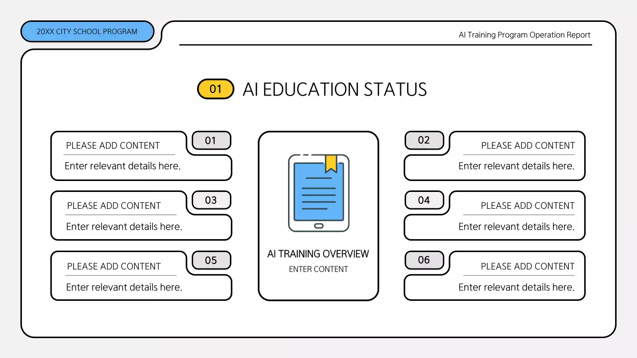 White Modern Ai Report Document Presentation