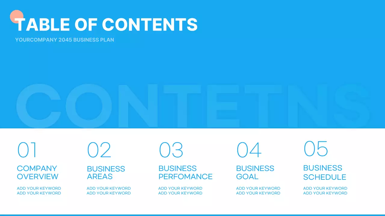 Blue Modern Business Plan Document Presentation