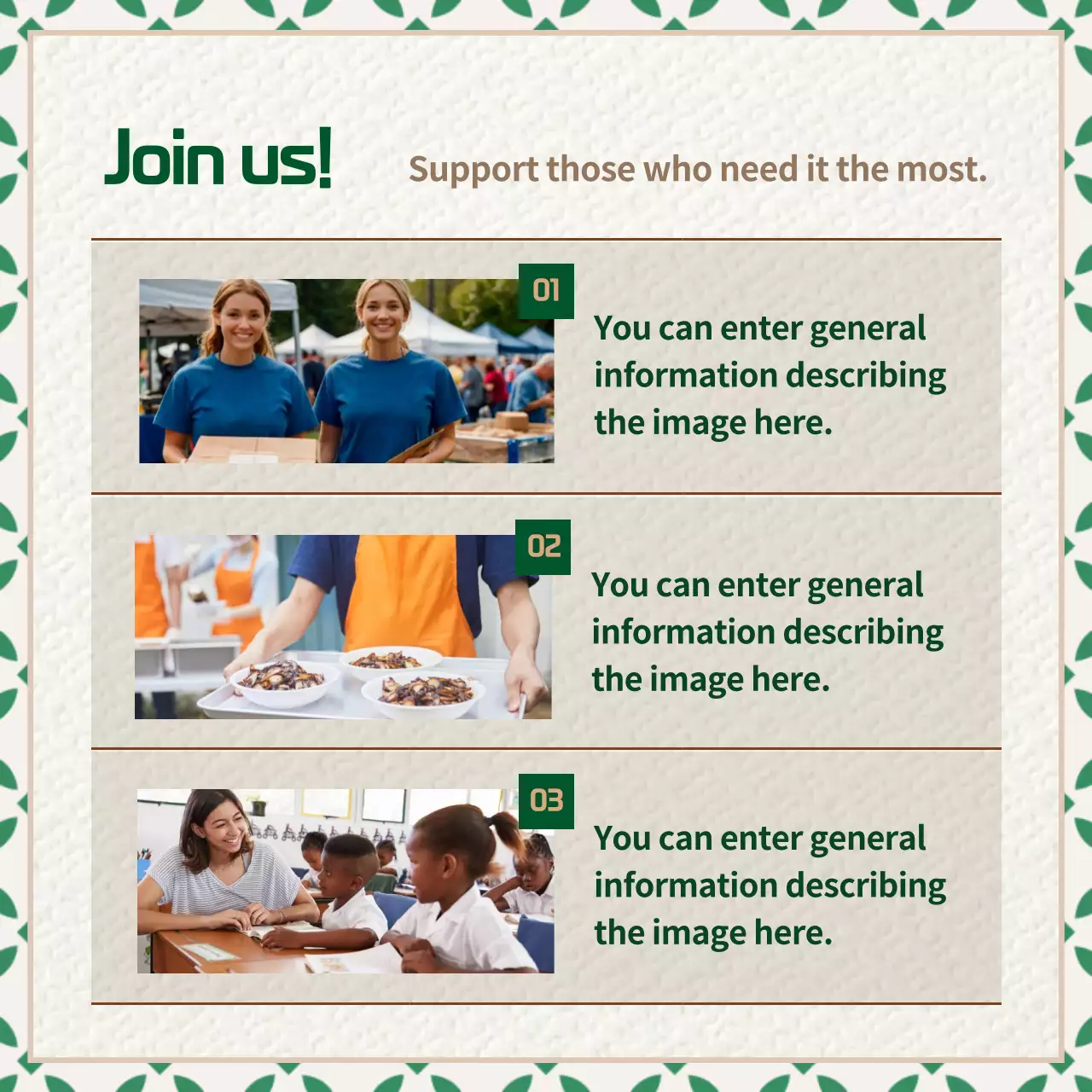 Green Modern Csr Announcement Instagram Carousel