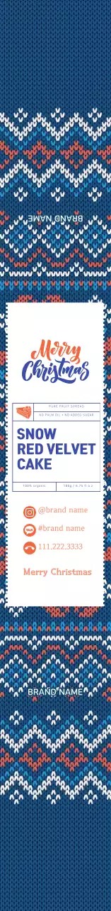 Kue Natal Pola Sweater Angkatan Laut