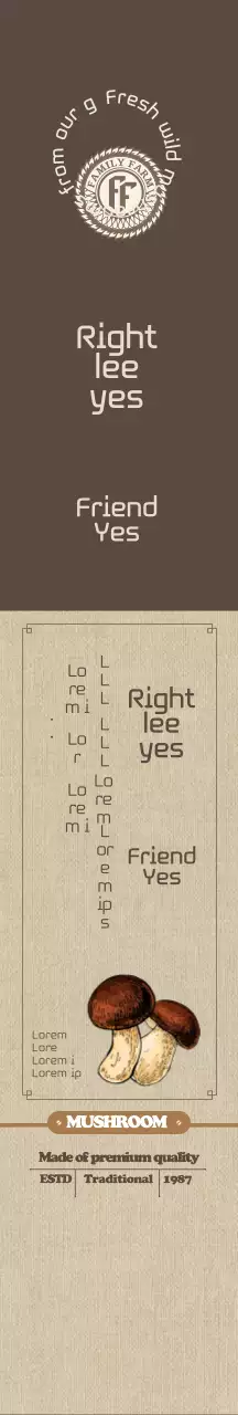 Set Hadiah Jamur Tradisional Coklat