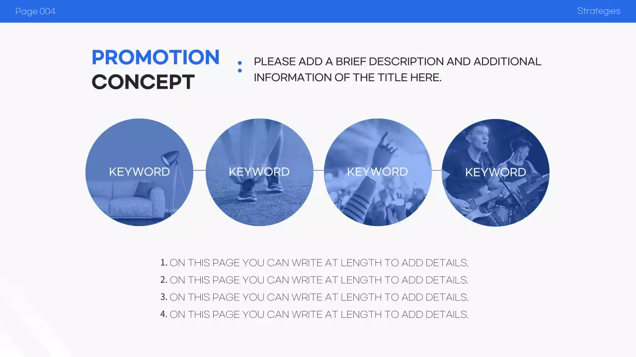 Blue Modern Sneaker Promotion Plan Presentation