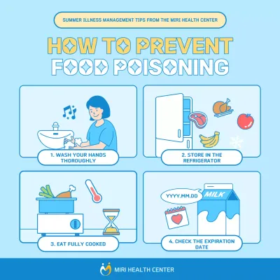 Blue Clean Food Safety Guide Social Media Post