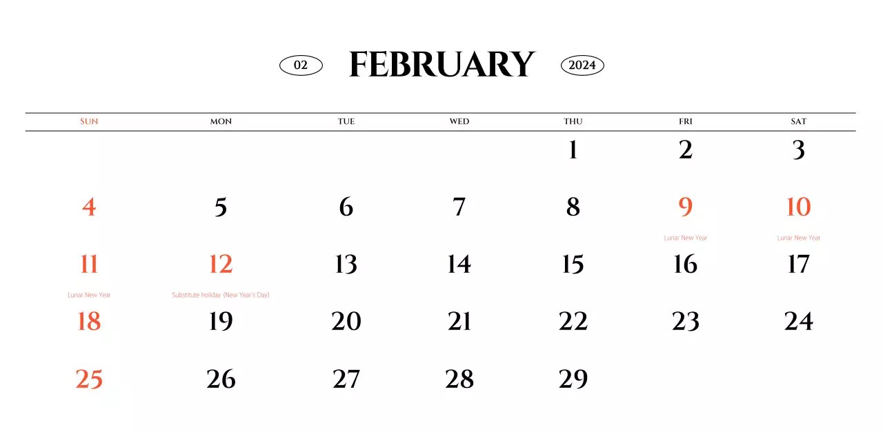 Simple style wall calendar with black and white emotional travel photography concept