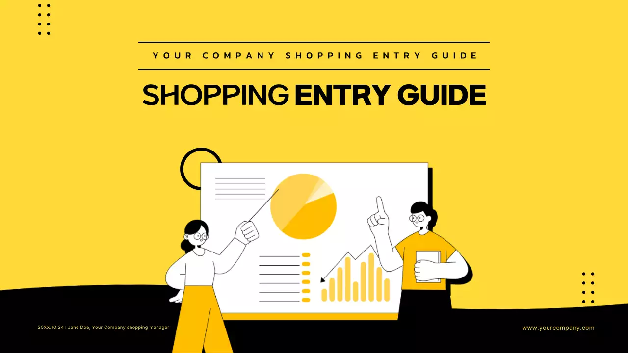 옐로우 모던 쇼핑 가이드 프레젠테이션