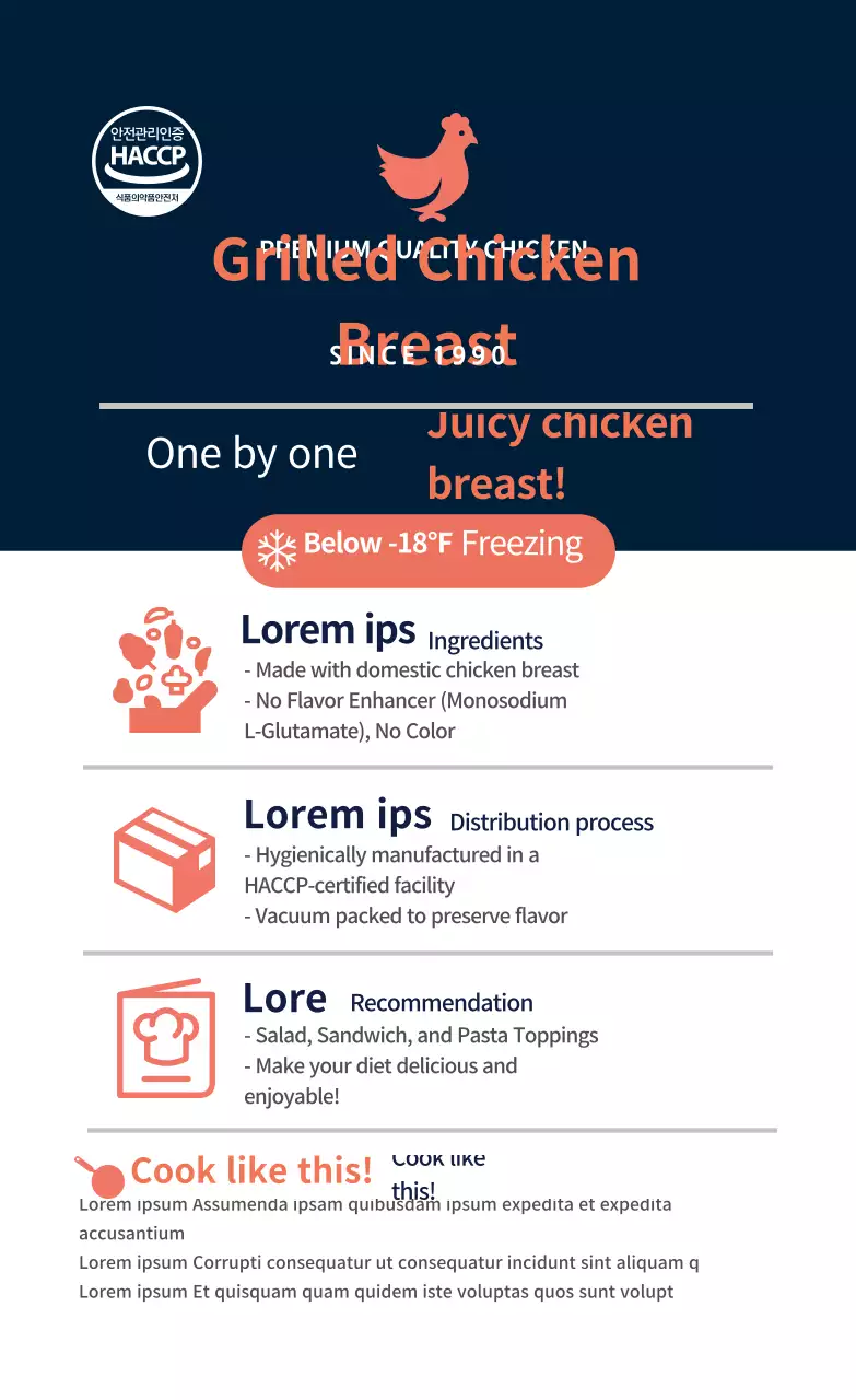 Nhãn mô tả công thức thực phẩm Màu xanh hải quân màu xanh nước biển