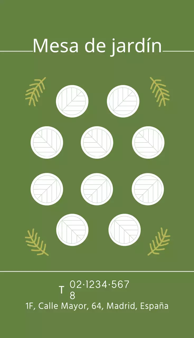 Mesa de jardín