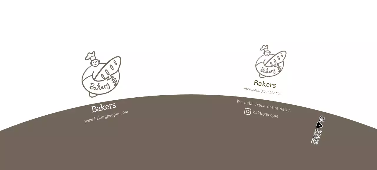 White Brown Illustration Bakery Cafe