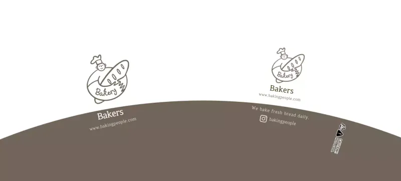 White Brown Illustration Bakery Cafe