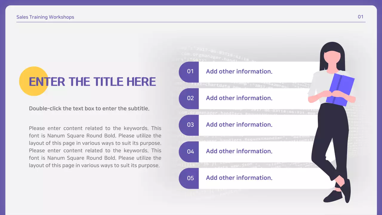 Purple Modern Sales Guide Presentation