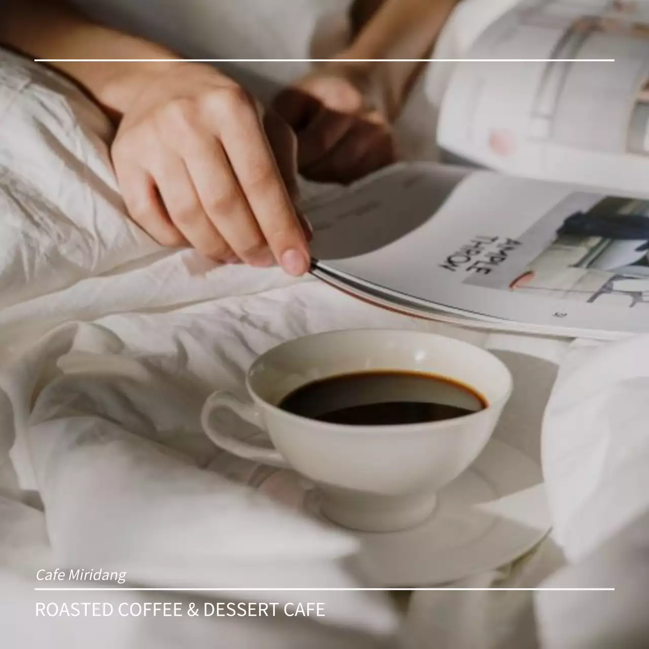 黒 モダン カフェ 看板 Instagram投稿