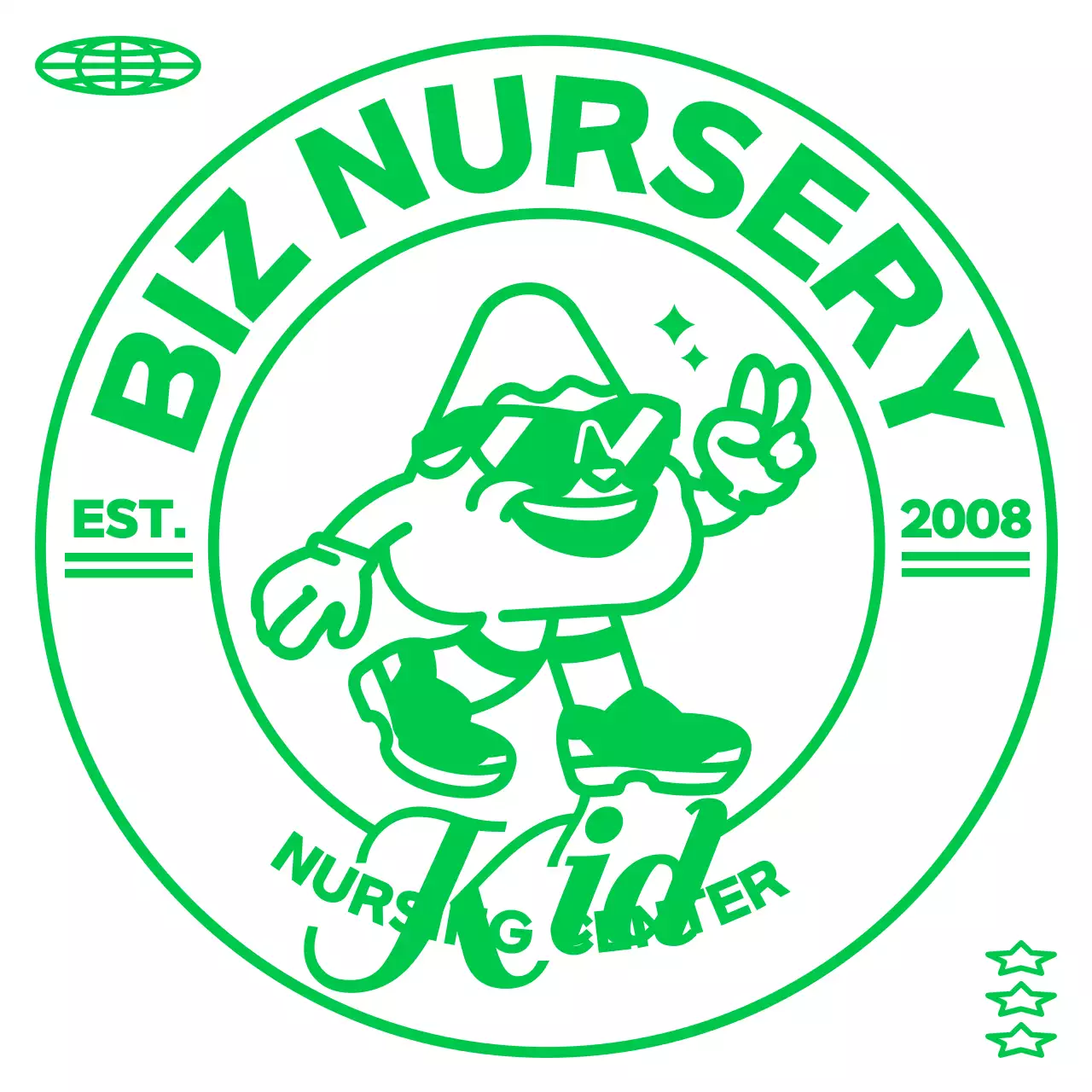 Hip Mountain Character Concept Children's Sports Day Group