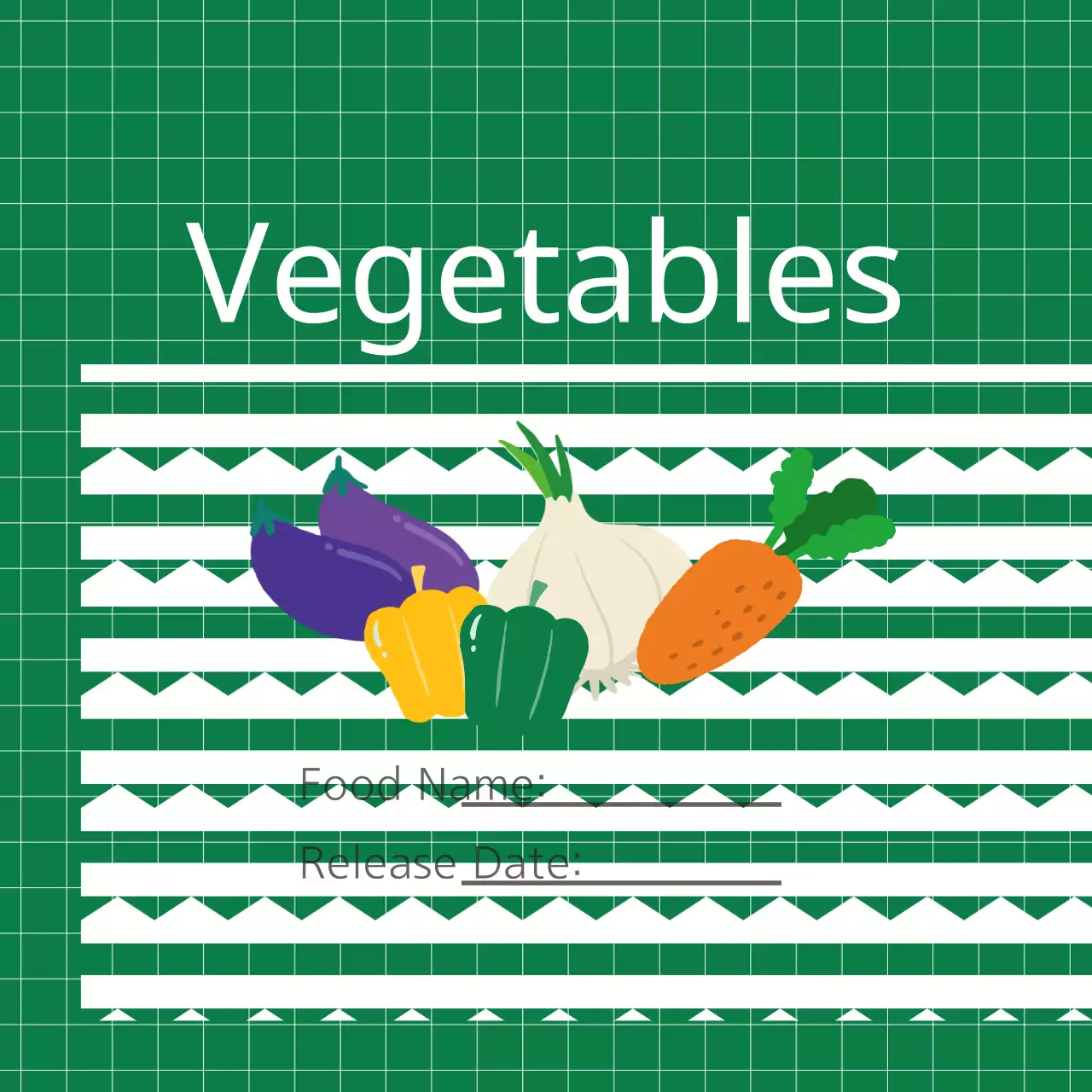 Green Simple Vegetables Guide Banner