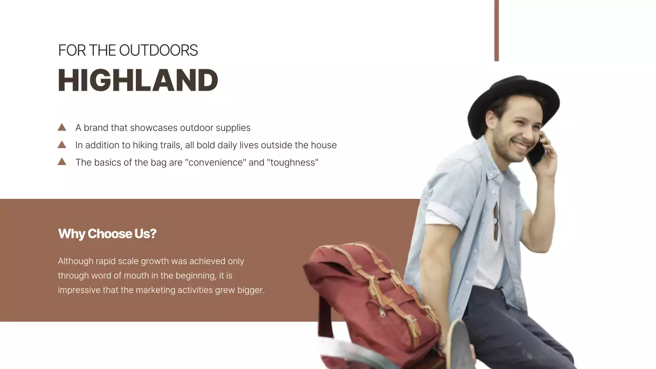 A brown, simple presentation for case study presentations