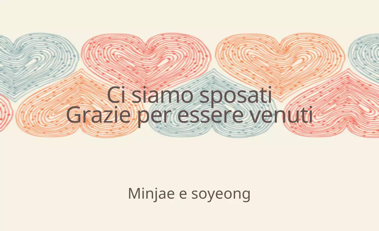 Congratulazioni per il matrimonio