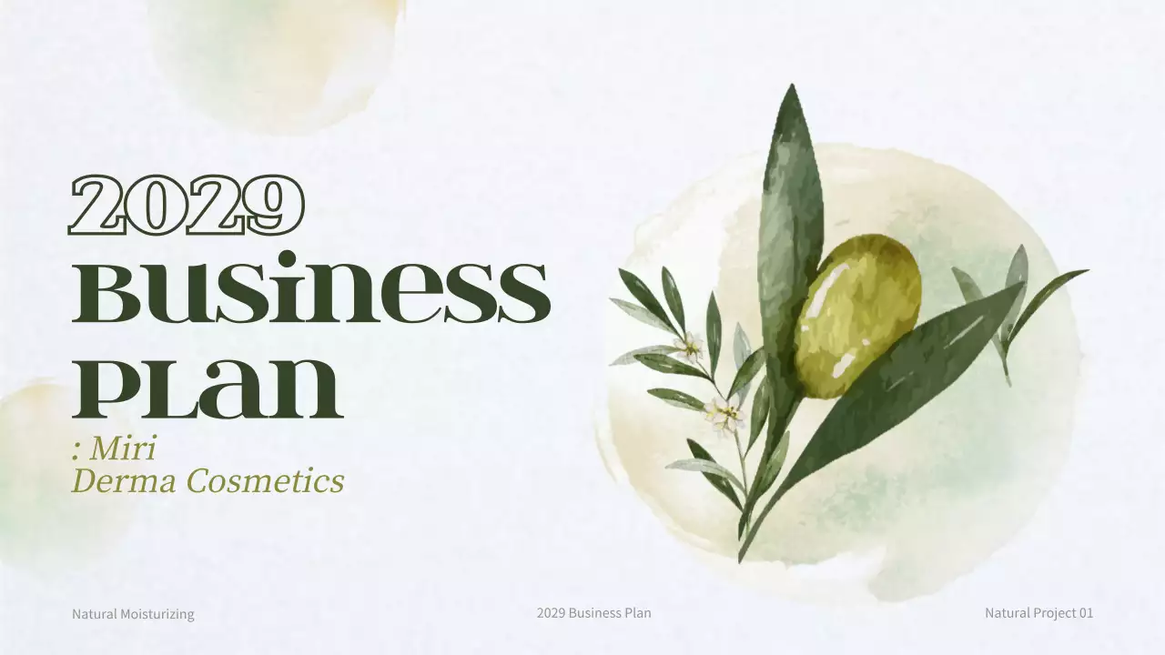 緑 シンプル ビジネス 計画書 プレゼンテーション