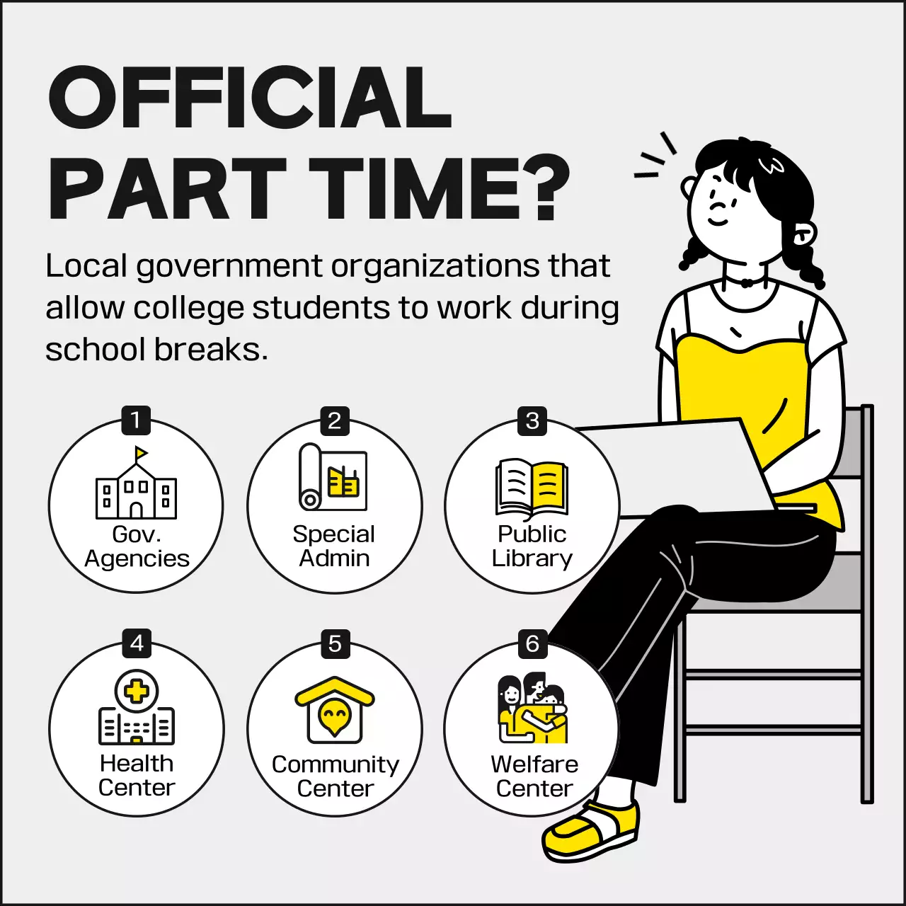 Yellow Modern Office Advertisement Instagram Carousel