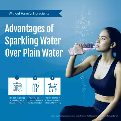 Blue Modern Health Promotion Instagram Post