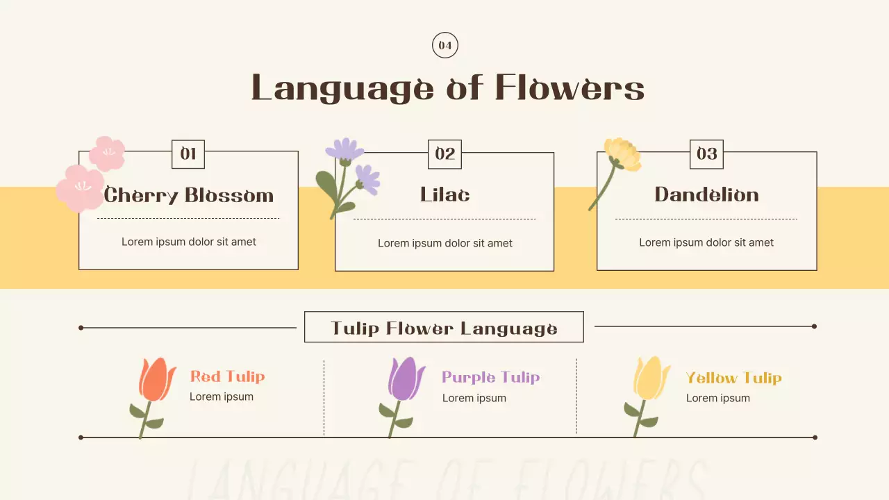 Introducing yellow and orange spring flowers