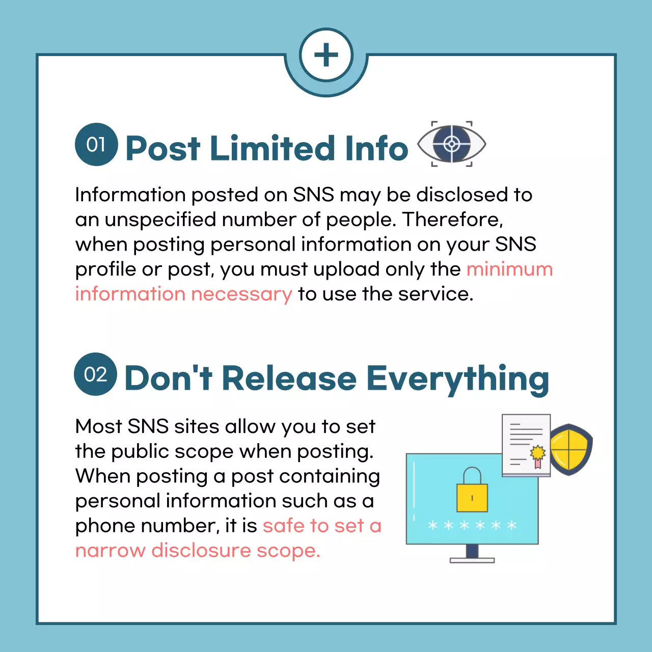 Blue Modern Privacy Guide Instagram Carousel