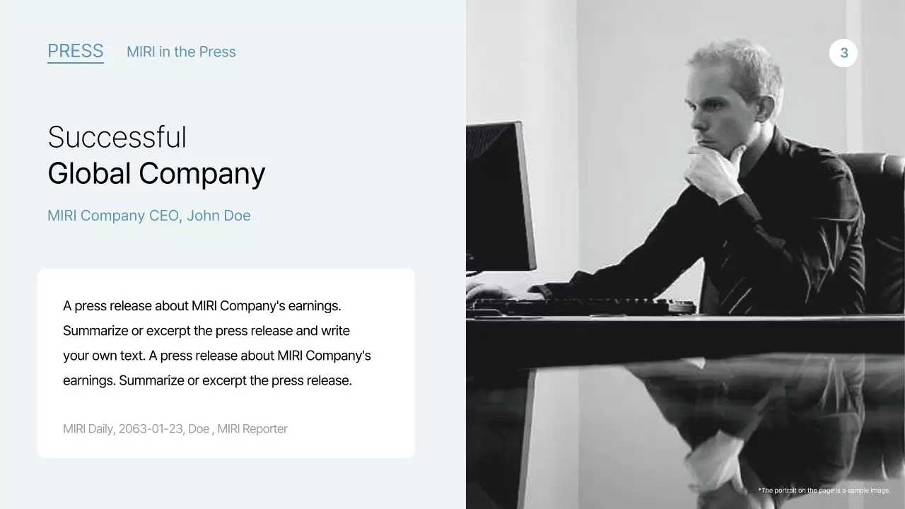 하늘색의 심플한 비즈니스 회사소개서