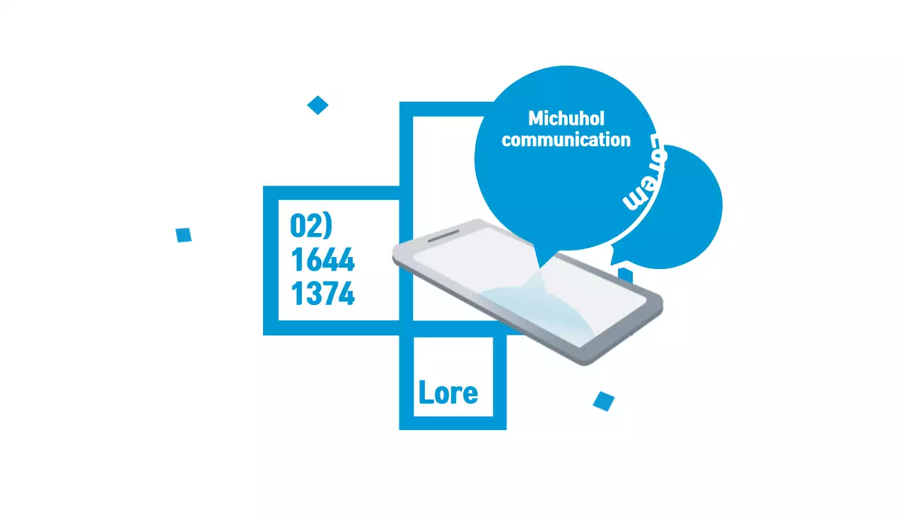 Cartão de visita de comunicação moderna azul