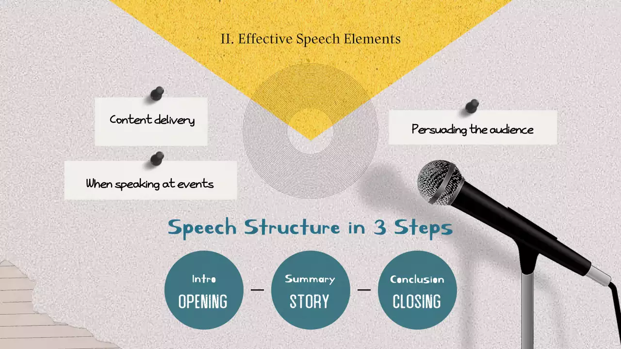 베이지 모던 스피치 가이드 프레젠테이션