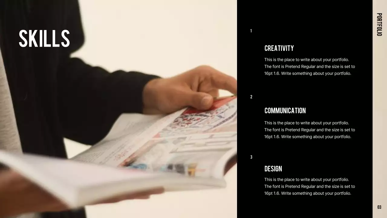 Sage Minimal Portfolio Resume Presentation