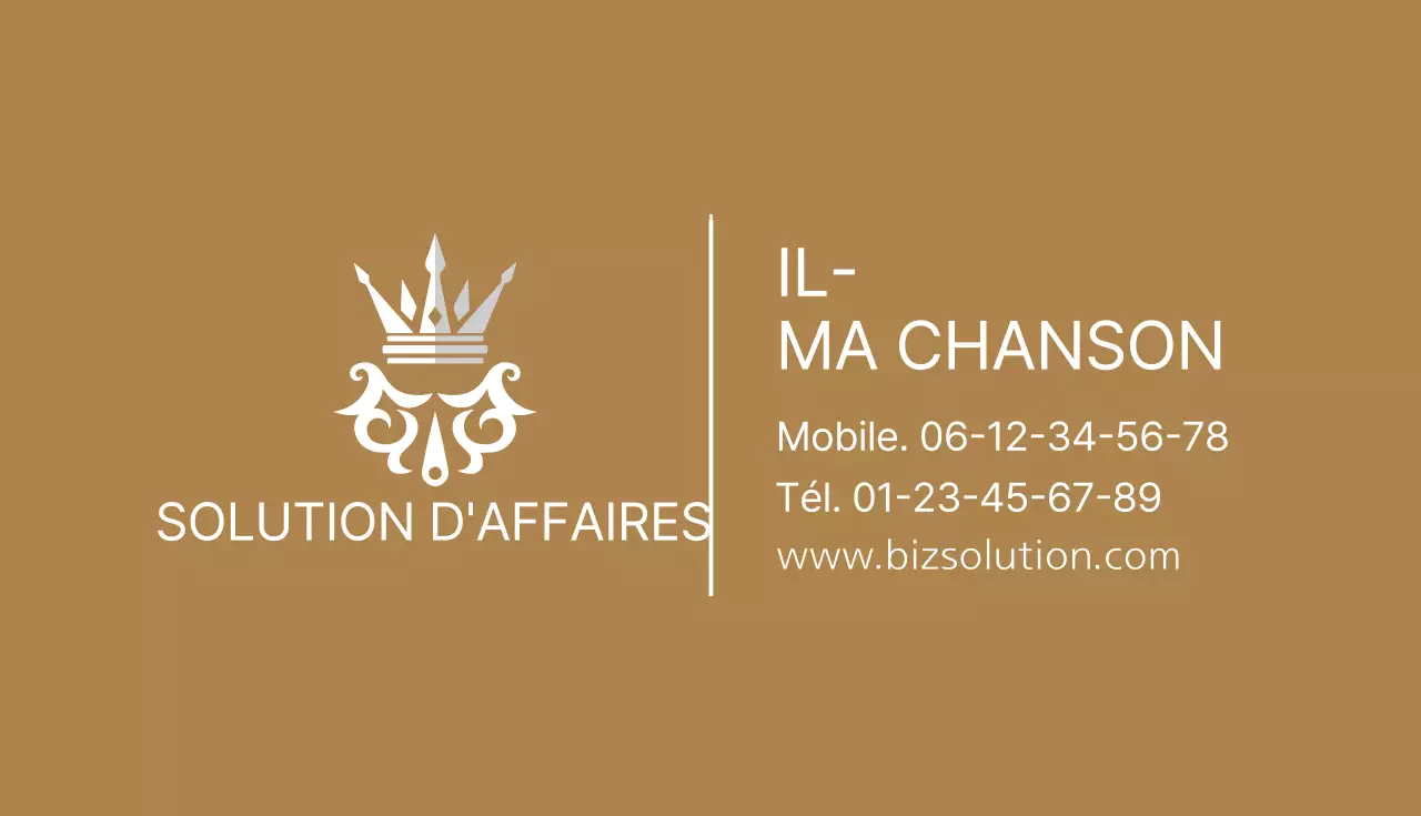 Cartes de visite d'entreprise