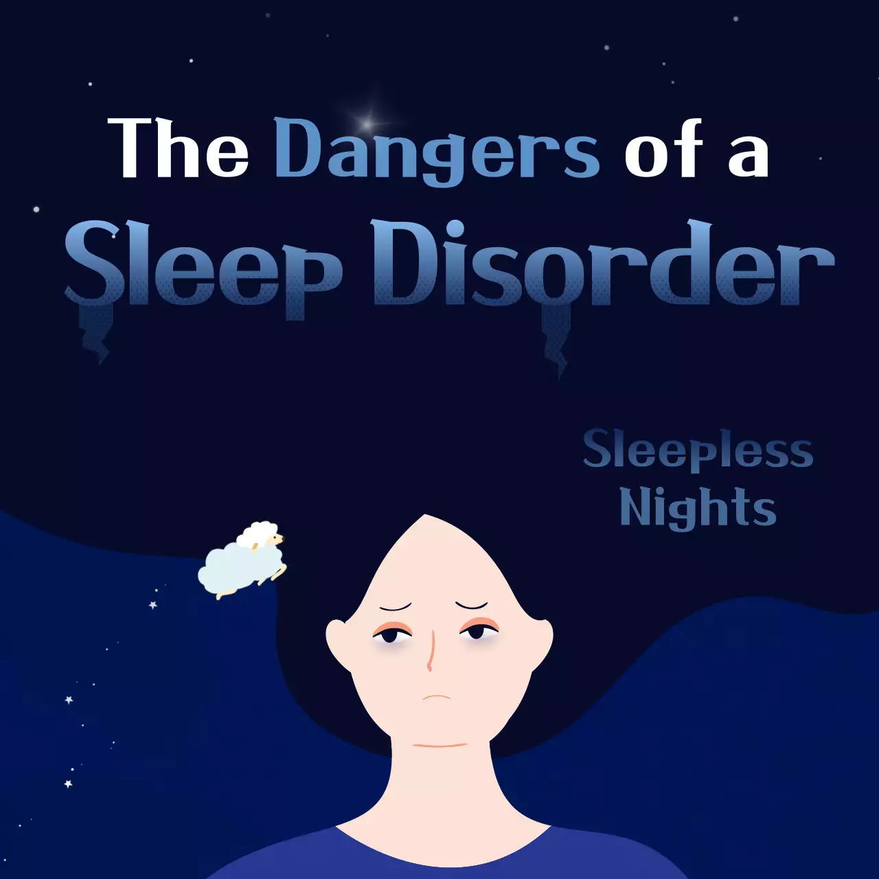 Blue Minimal Sleep Guide Instagram Carousel