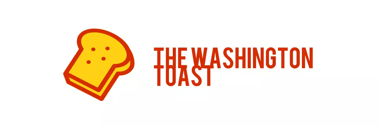 A one-line apron design featuring a toast shop logo with a delicious toast illustration.