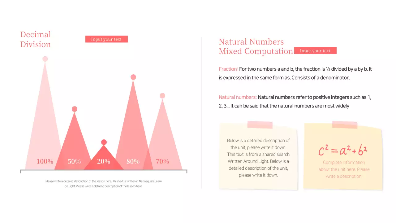 Pink Modern Math Guide Infographic