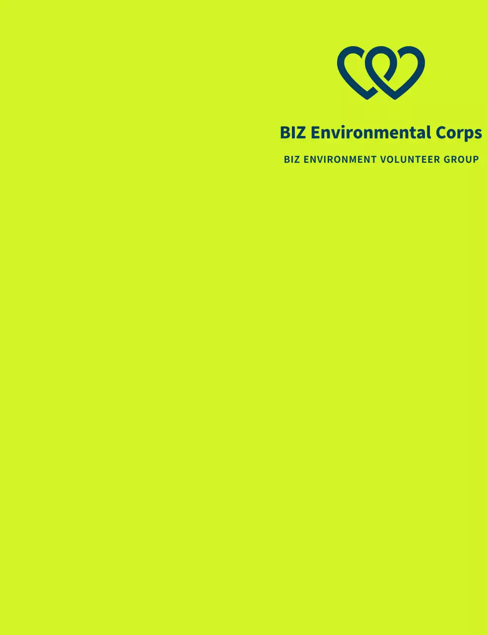 A clean service organization symbol logo style in light green and navy blue for a global environmental campaign organization.