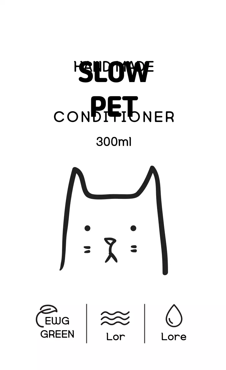 Nhãn dầu xả minh họa màu đen trắng