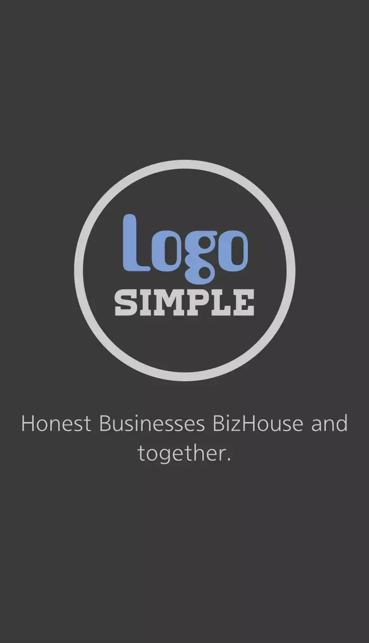 Grey Simple Business Card