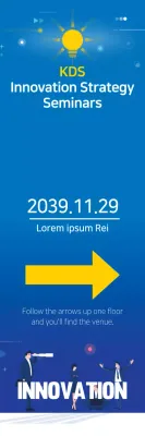 Banner de evento Blue Modern Innovation