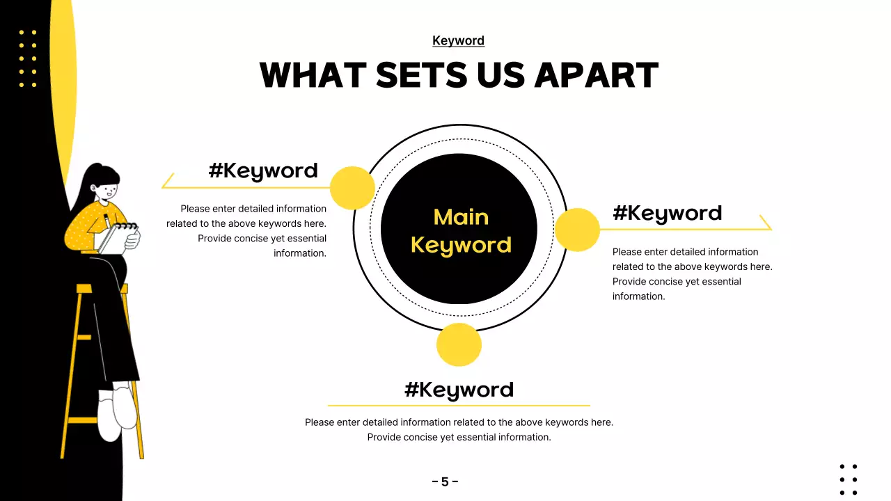 옐로우 모던 쇼핑 가이드 프레젠테이션