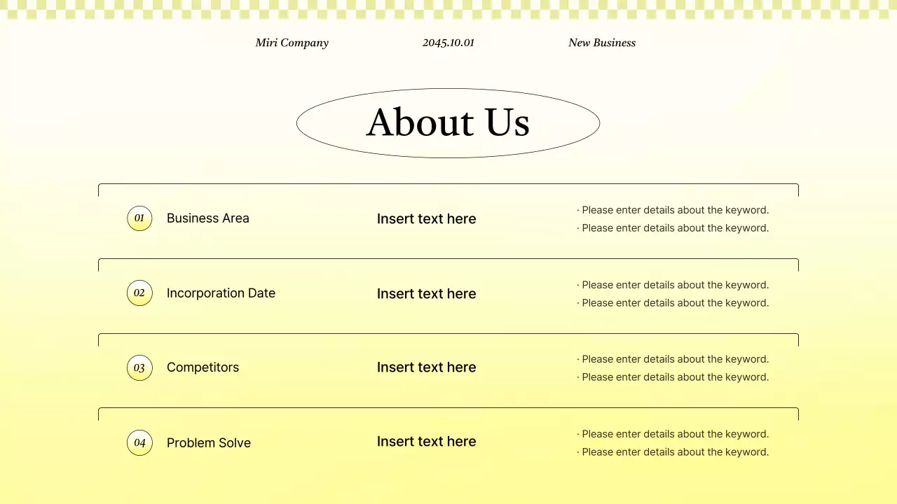 Yellow Elegant Business Presentation